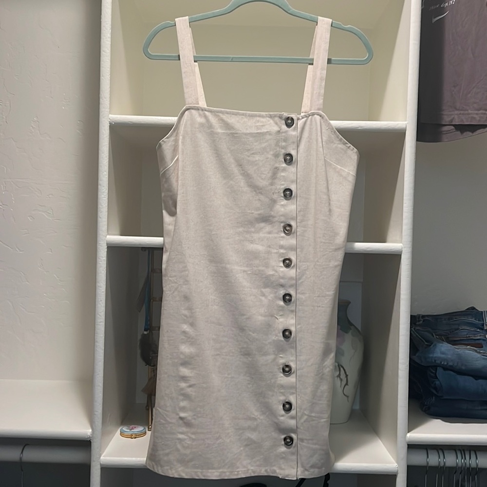 Cream Mini Dress